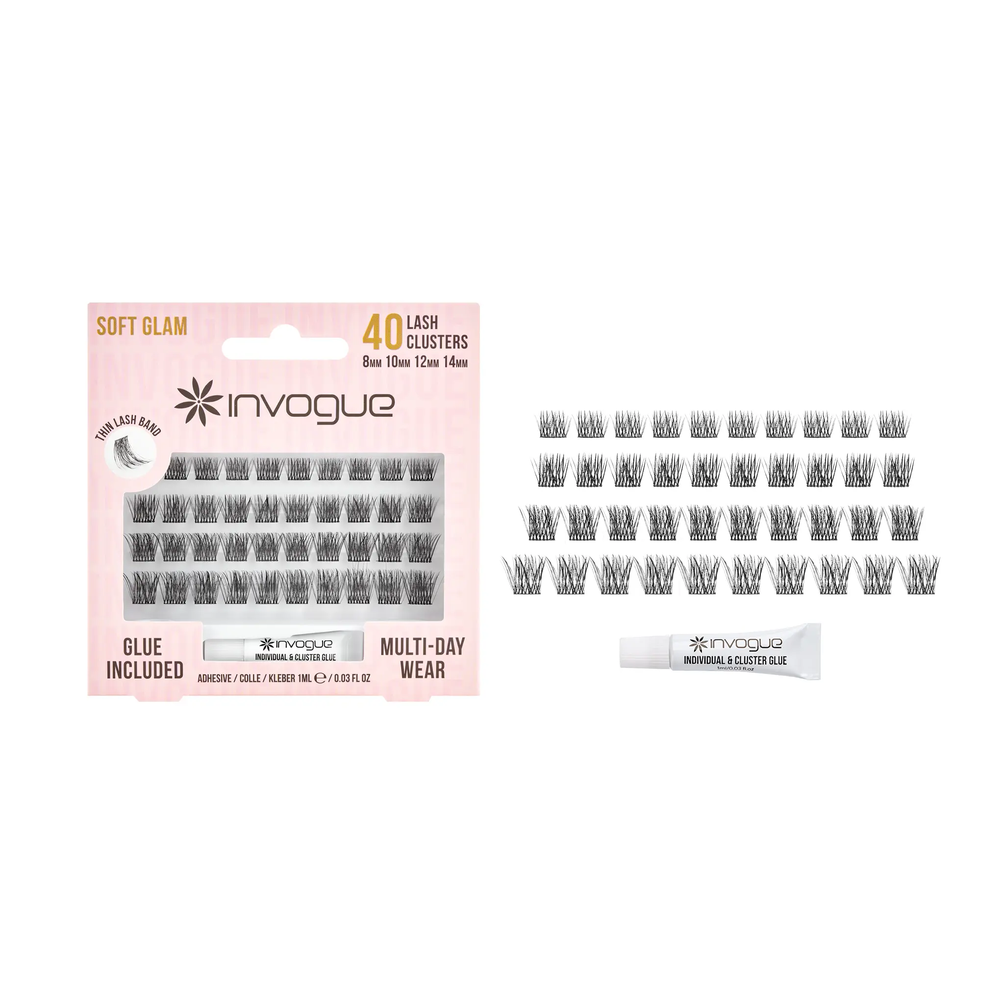 Invogue Cluster Lashes - Soft Glam (Style 1)