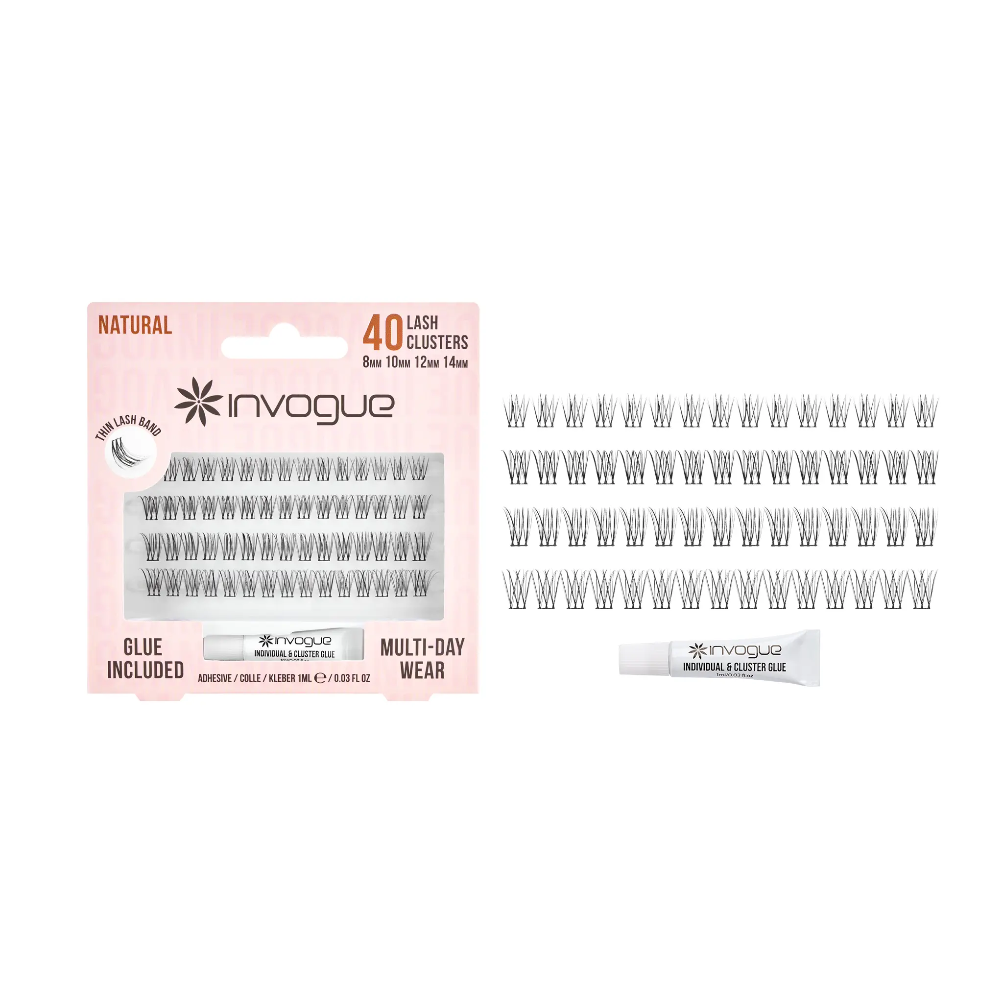 Invogue Cluster Lashes - Natural (Style 1)