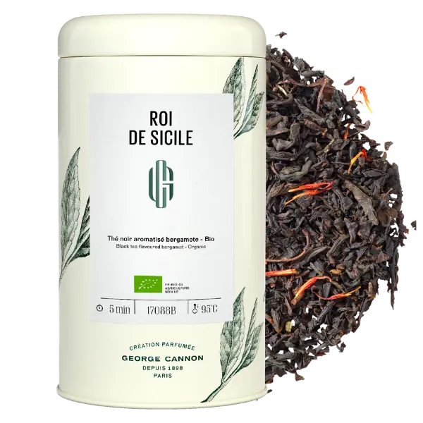 ROI DE SICILE EARL GREY Thé noir à la bergamote Bio