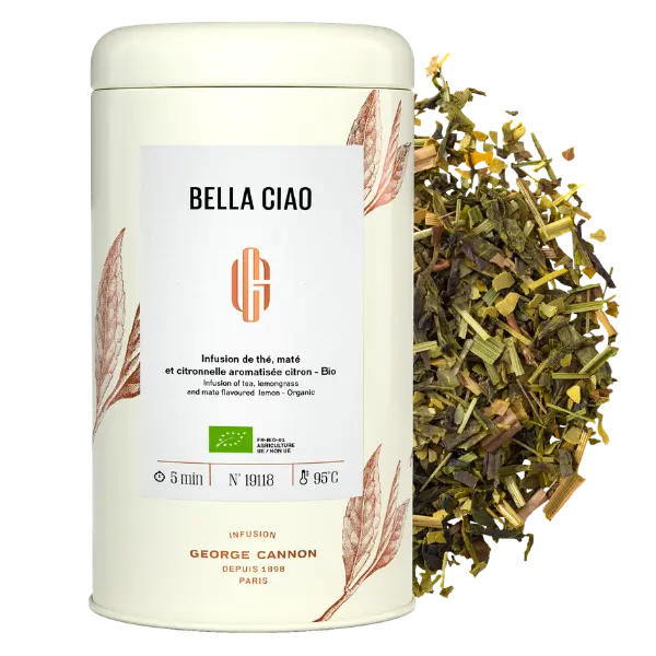 BELLA CIAO Infusion de thés, maté et citronnelle aromatisé au citron Bio
