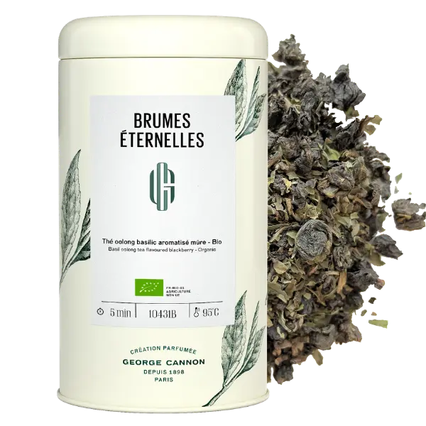 BRUMES ÉTERNELLES Thé oolong au basilic aromatisé mûre Bio