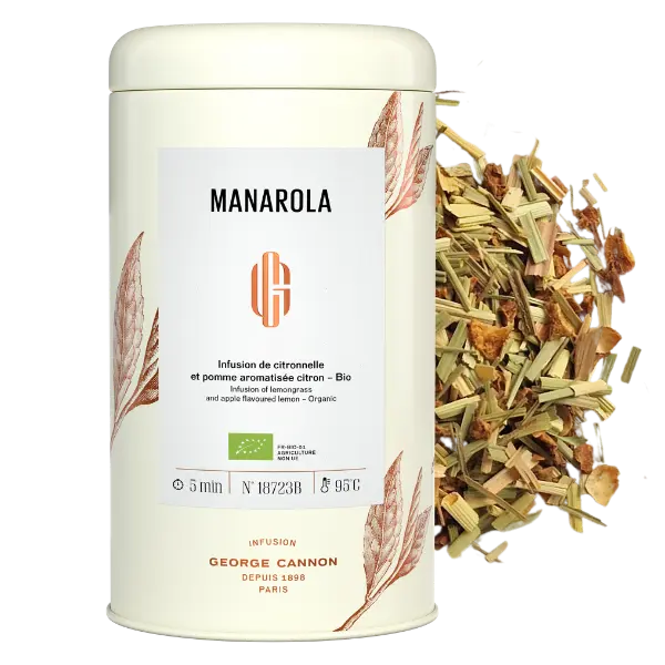 MANAROLA Infusion de citronnelle et de pomme aromatisée au citron Bio