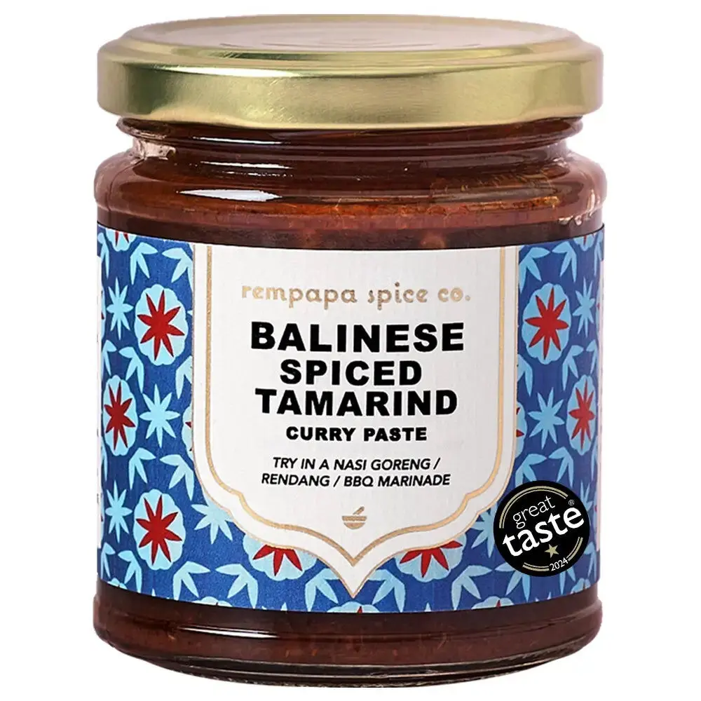 Pâte de curry balinaise épicée au tamarin Rempapa 180 g - Lot de 6