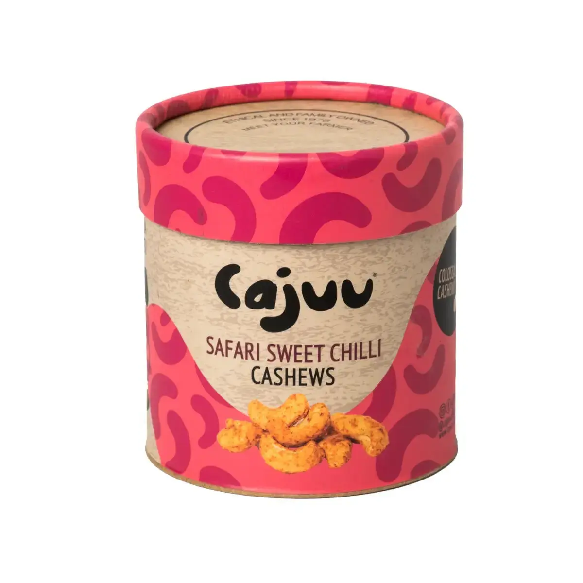 Cajuu Safari Sauce aux noix de cajou et piment doux, tube de 100 g - Boîte de 6