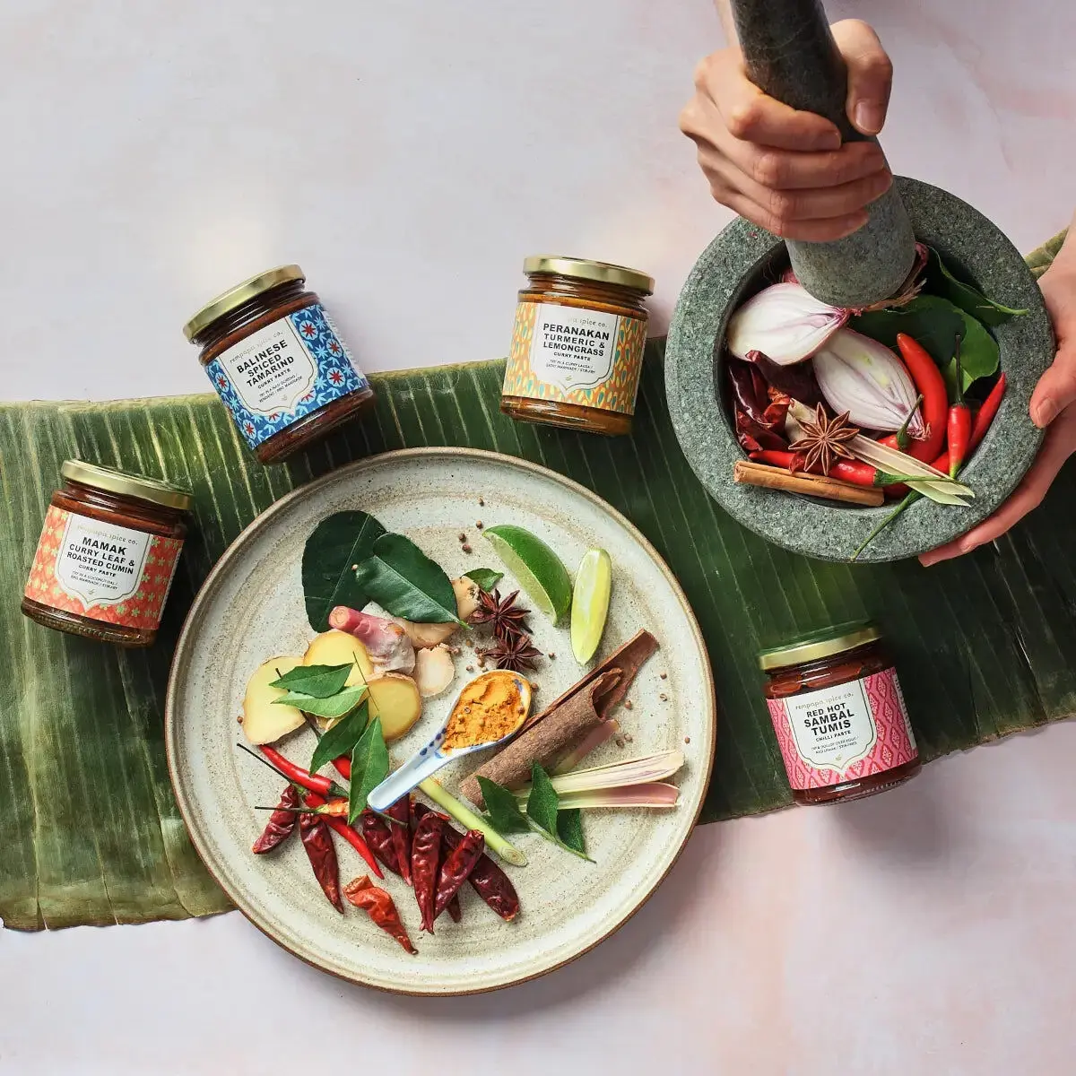 Pâte de curry Rempapa Peranakan au curcuma et à la citronnelle 180 g - Boîte de 6