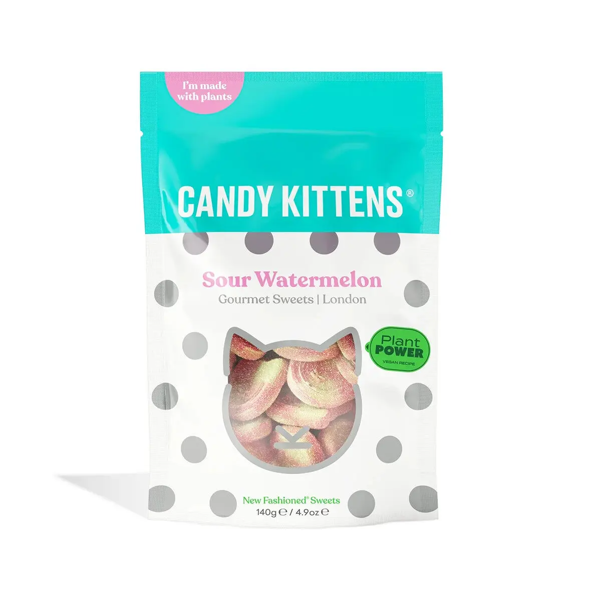 Bonbons Candy Kittens Pastèque Acidulée 140 g - Boîte de 10