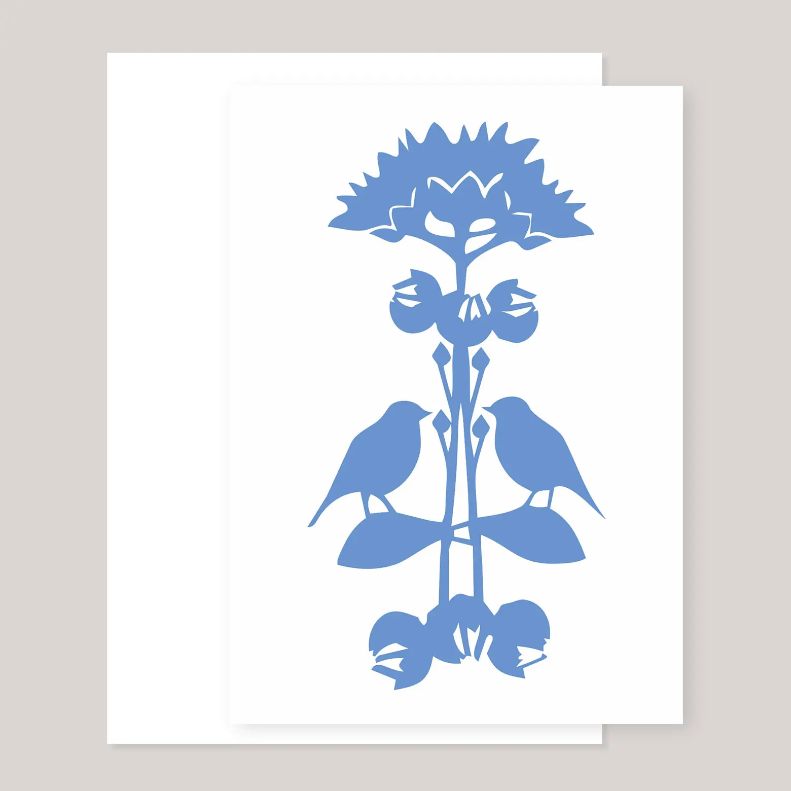 Carte de vœux « Tournesol »
