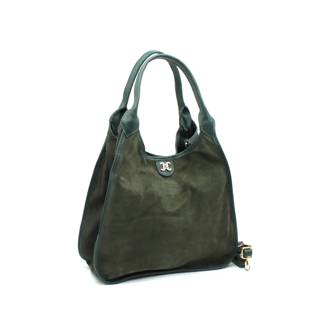 Sac hobo en cuir véritable
