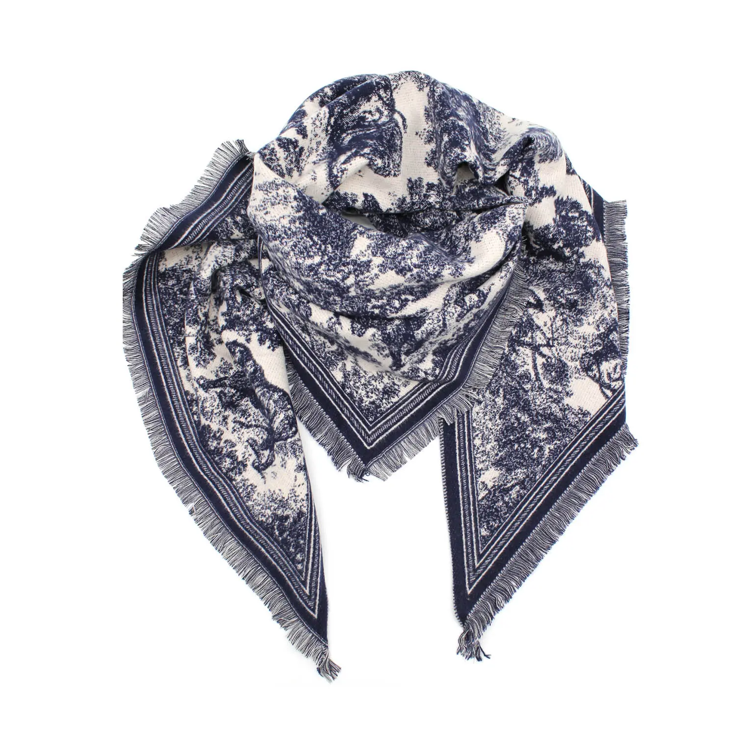 Écharpe triangulaire Toile de Jouy