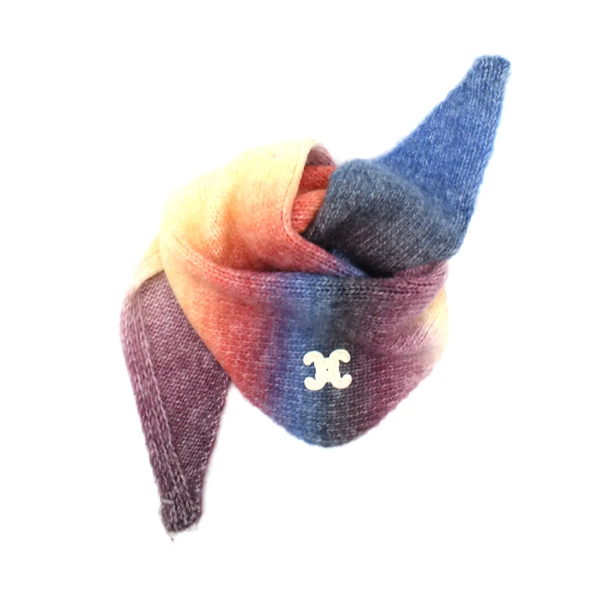 Écharpe triangulaire dégradée logo C.Clo