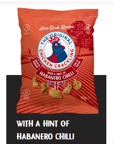 Original Chicken Crackling - Habanero Chilli 10 x 40g