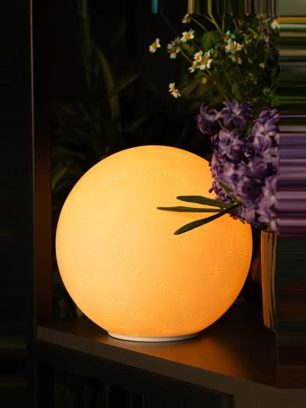 Table lamp Landscape — sculptural 3D-printed lamp