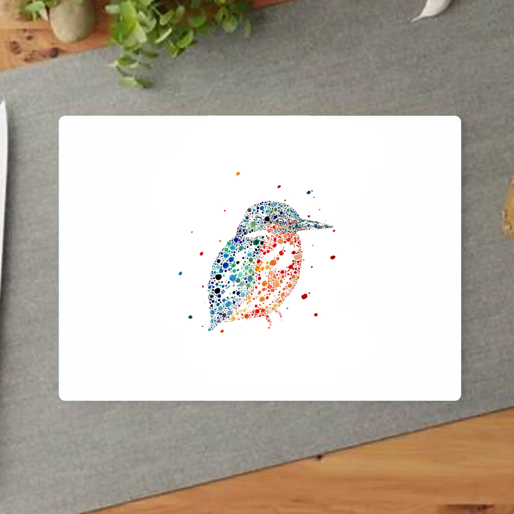 Kingfisher Perched Decorative Chopping Board