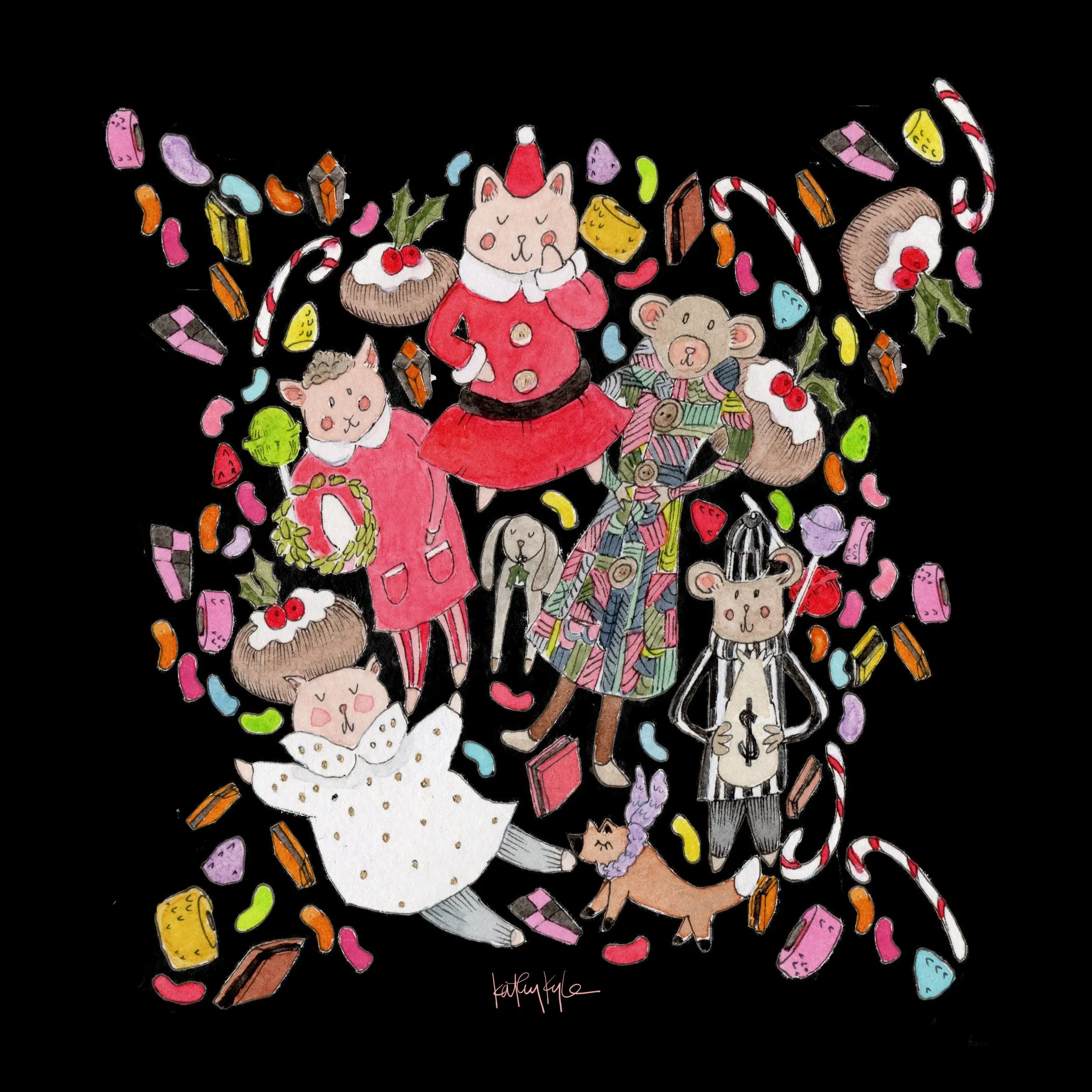 Kidture: Christmas Sweet Dreams Silk Scarf