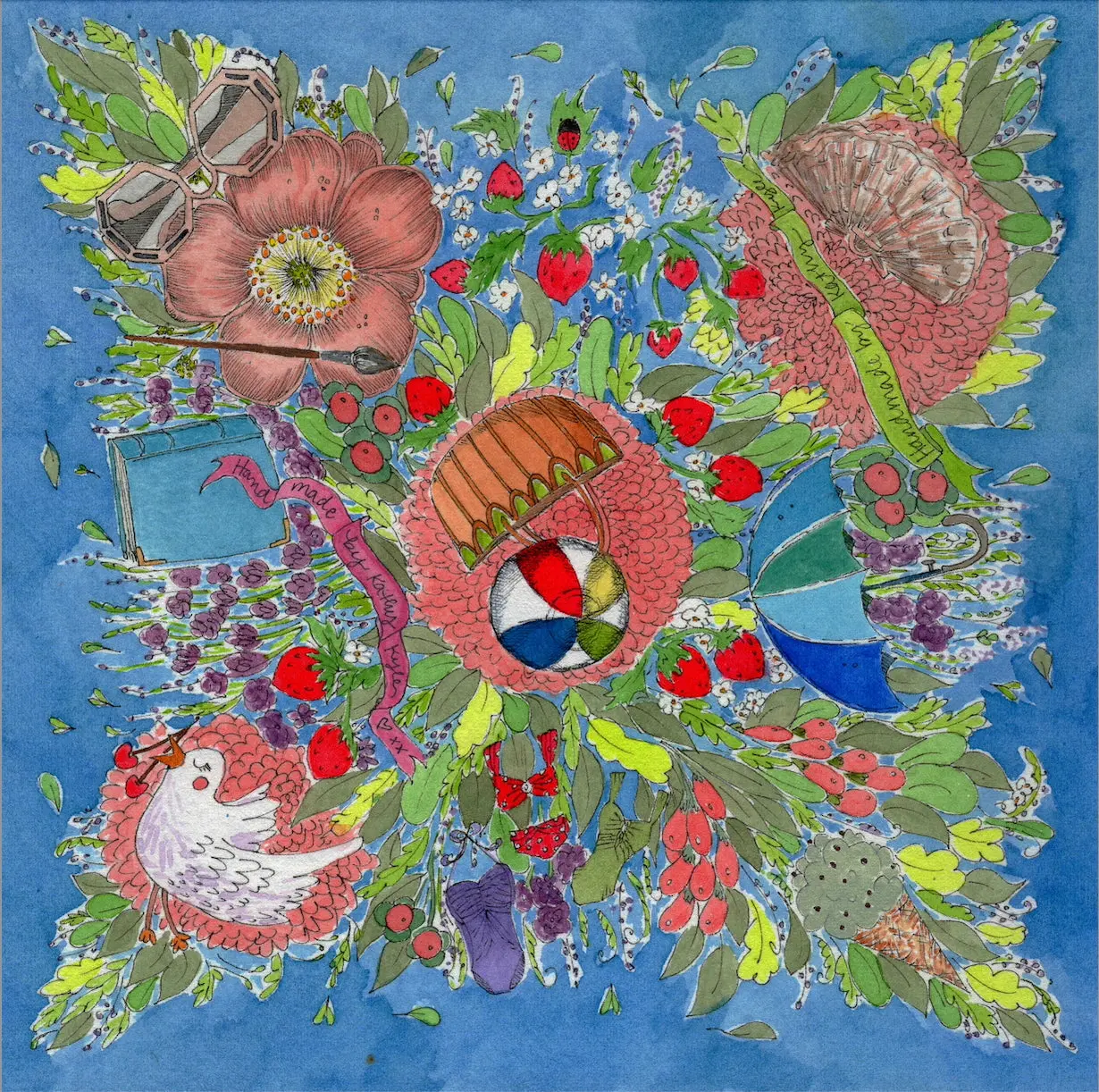 English Summer Silk Scarf