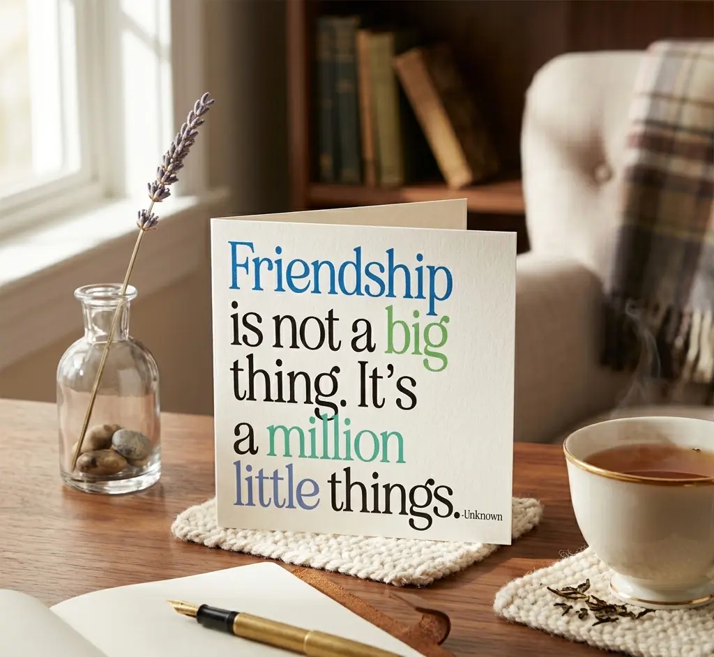 Quotable 5" Greeting Card - Not A Big Thing  D357