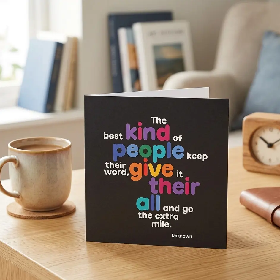 Quotable 5" Greeting Card - The Best Kind Of People  D369