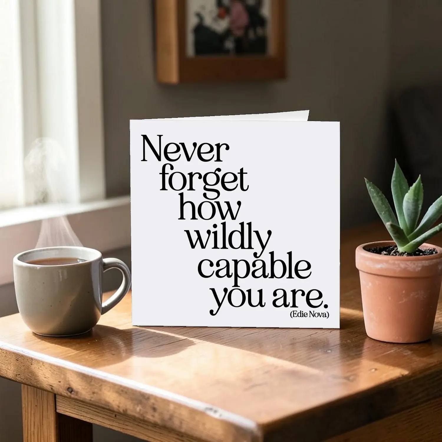 Quotable 5" Greeting Card - Wildly Capable  394
