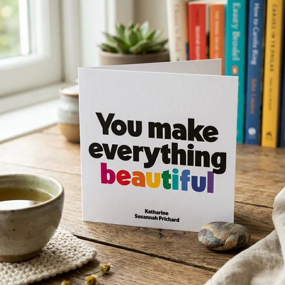Quotable 5" Greeting Card - You Make Everything  D356