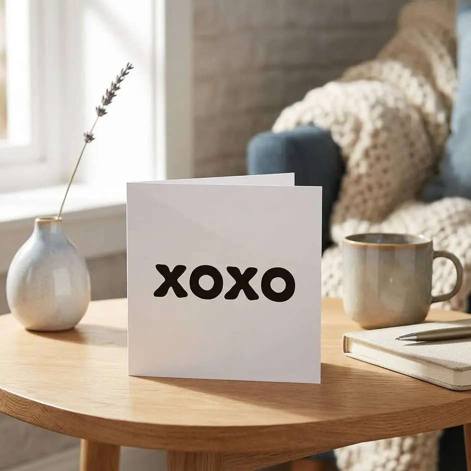 Quotable 5" Greeting Card Blank Inside - XOXO 279
