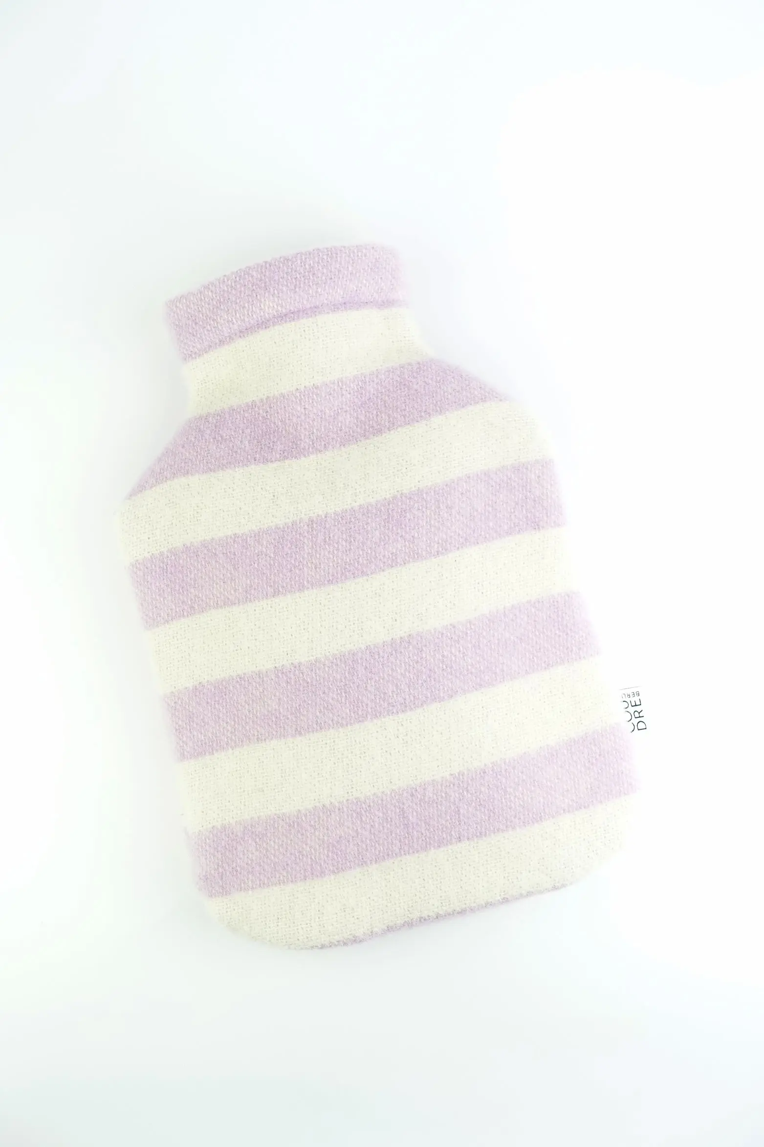 Wärmflaschenbezug STRIPES lavender / off white