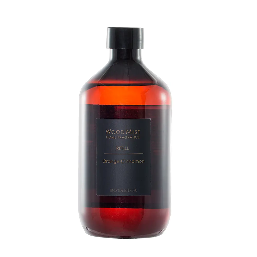 Recharge/Diffuser de parfum d'ambiance Orange Cinnamon 500 ml - collection Wood Mist / BOTANICA Fragrance Japan