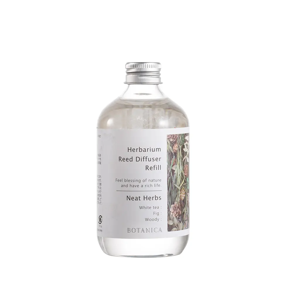 Recharge/Diffuser de parfum d'ambiance Neat Herbs 300 ml - collection Herbarium / BOTANICA Fragrance Japan