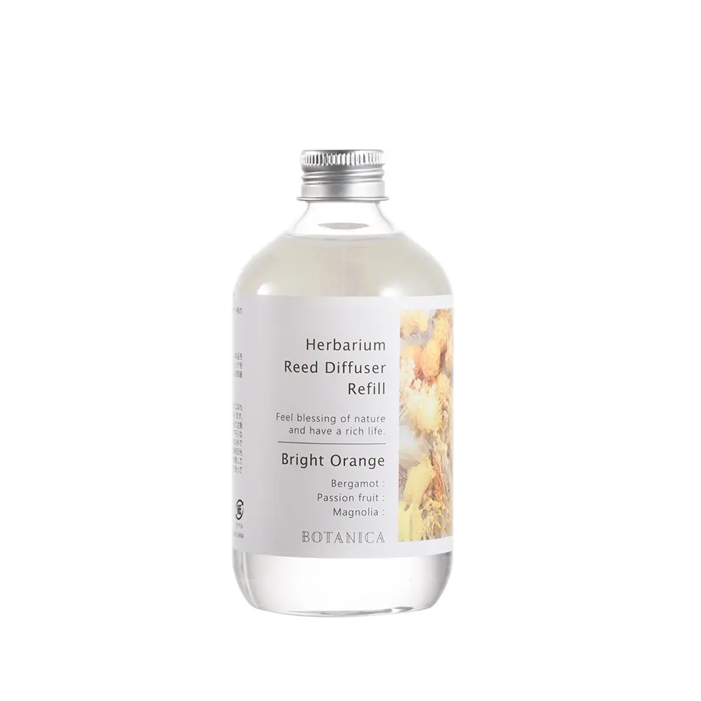 Recharge/Diffuser de parfum d'ambiance Bright Orange 300 ml - collection Herbarium / BOTANICA Fragrance Japan