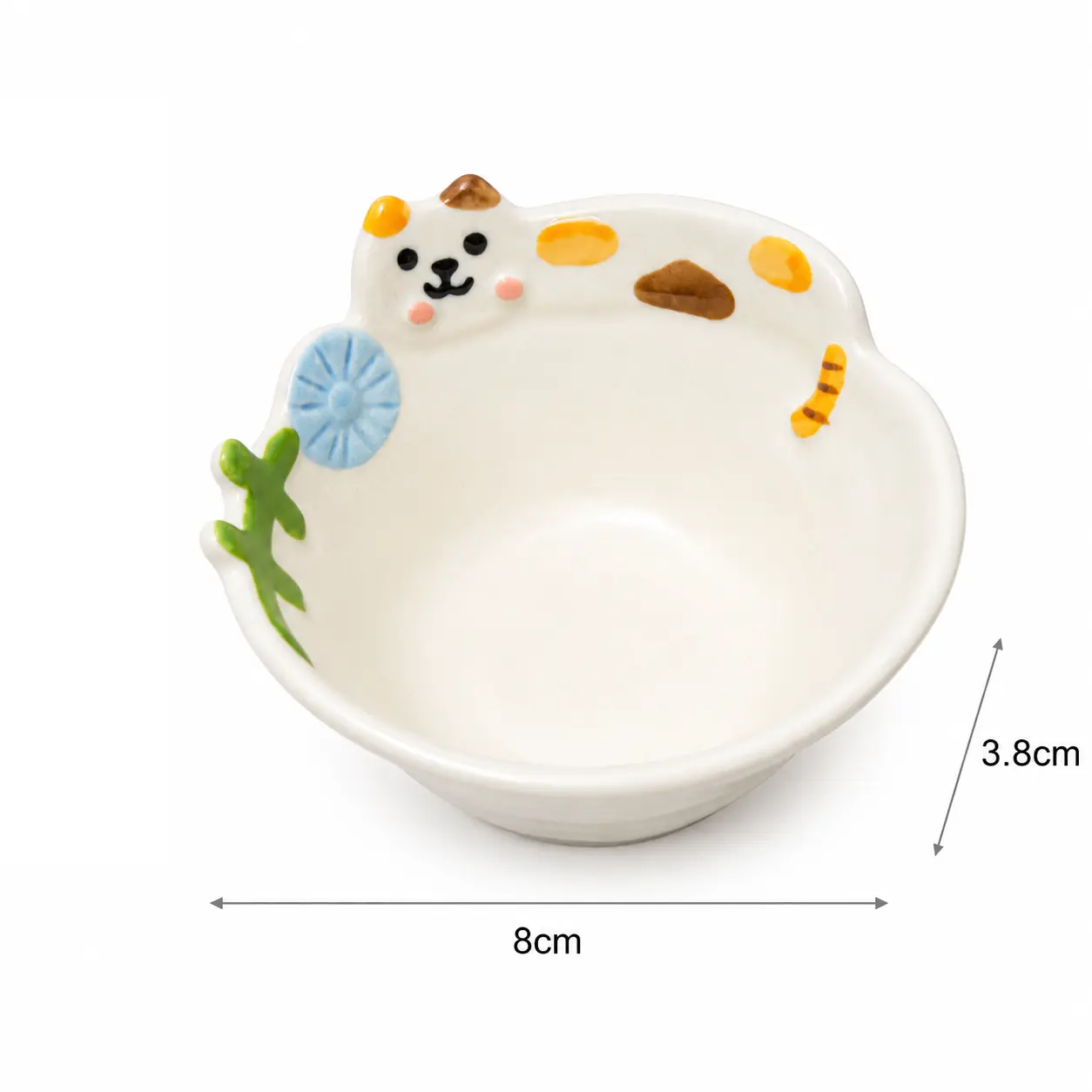 Cute Cat & Dog Ceramic Dipping Bowl | Mini Sauce Dish
