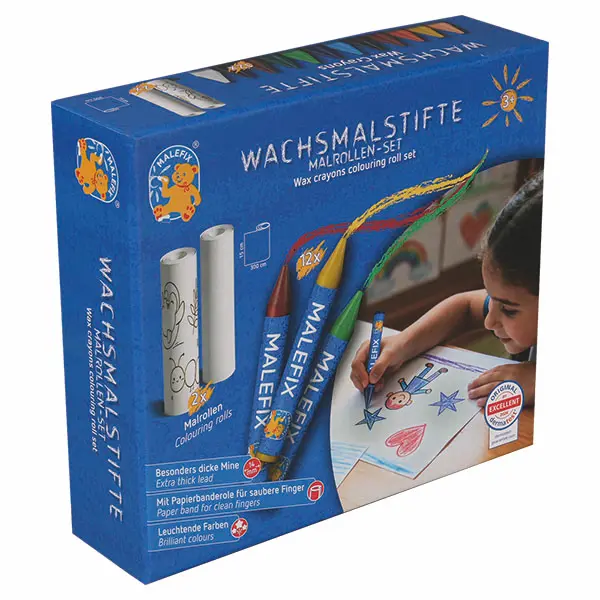 MALEFIX wax crayons painting roller set