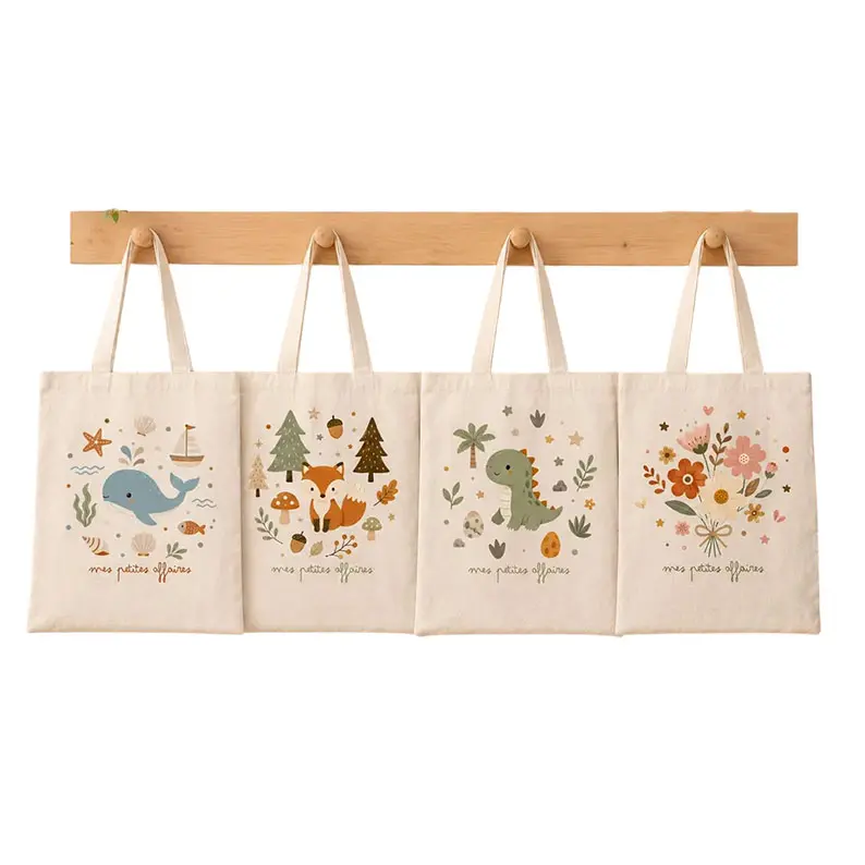 Children's cotton tote bag for school and daycare - My Little Things - Several models and sizes