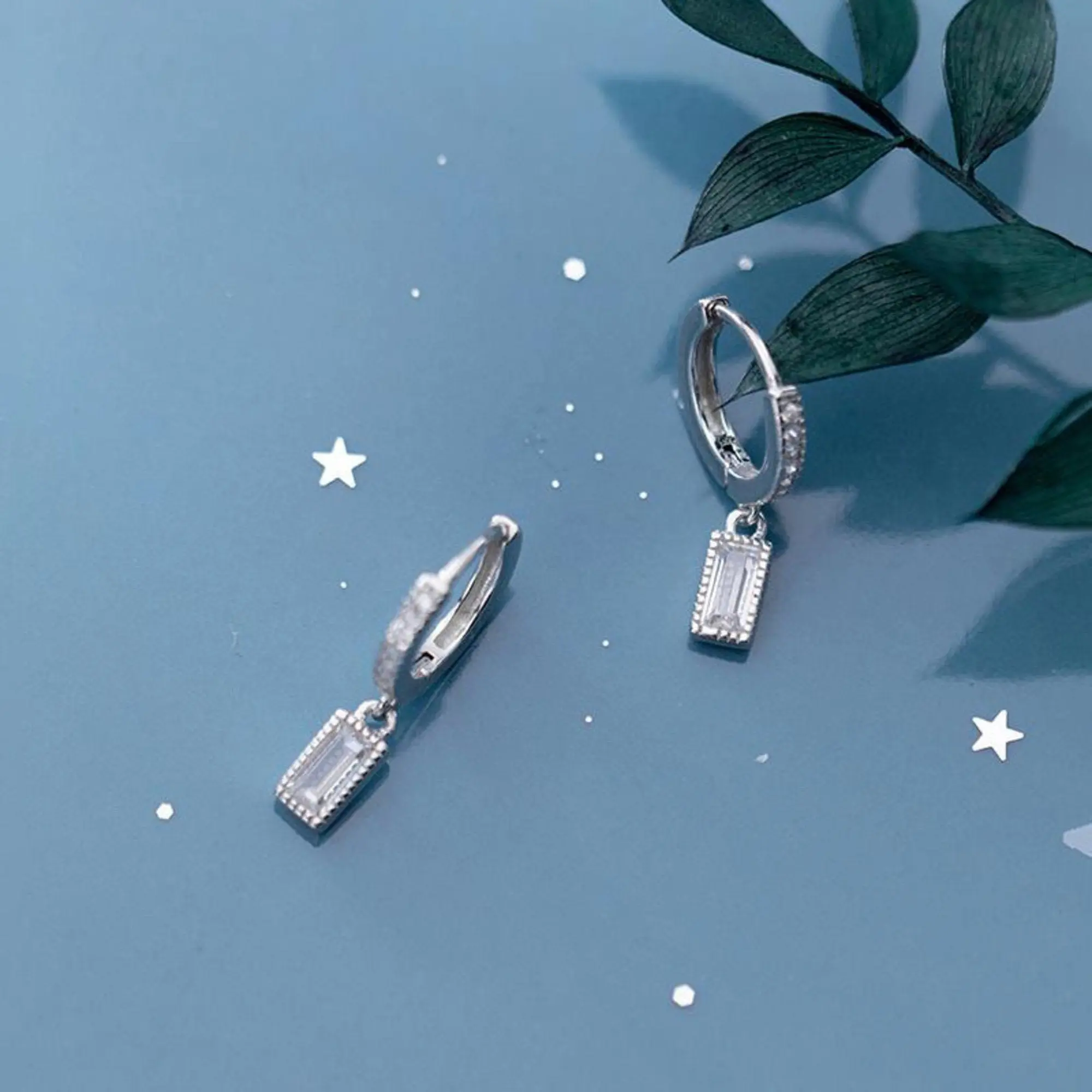 Cubic Zircon Tiny Hoop Earrings