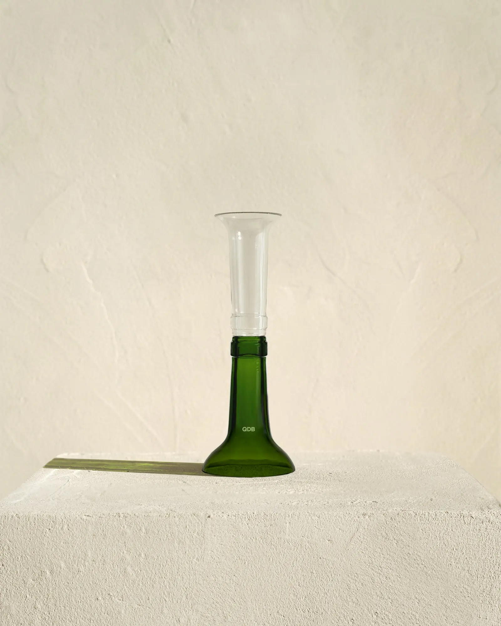 Bougeoir - Vert/Blanc