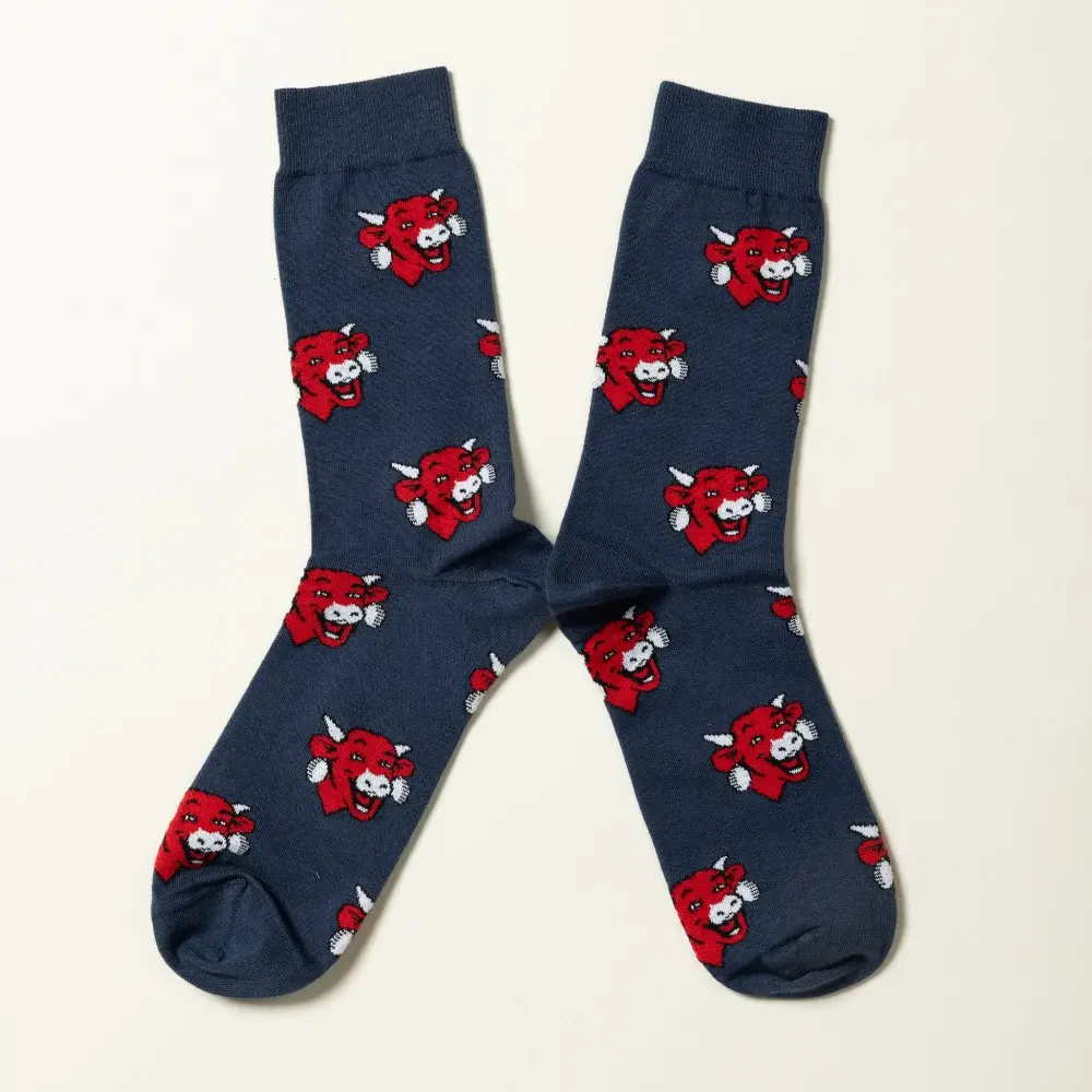 The Laughing Cow® Allover Blue Socks
