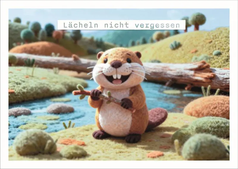 Postkarte Falunies "Lächeln"