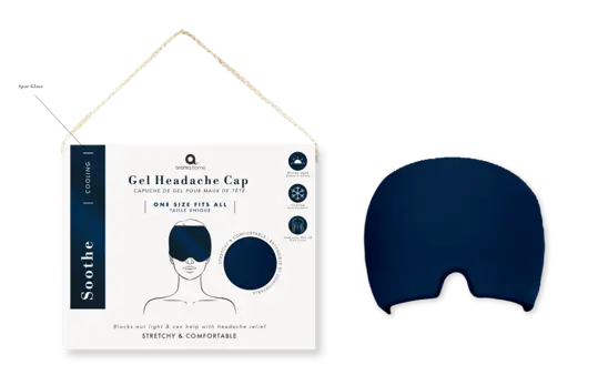 Aroma Home Gel Headache Cap Navy