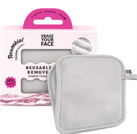 Erase Your Face Makeup Removing Cloth -grey