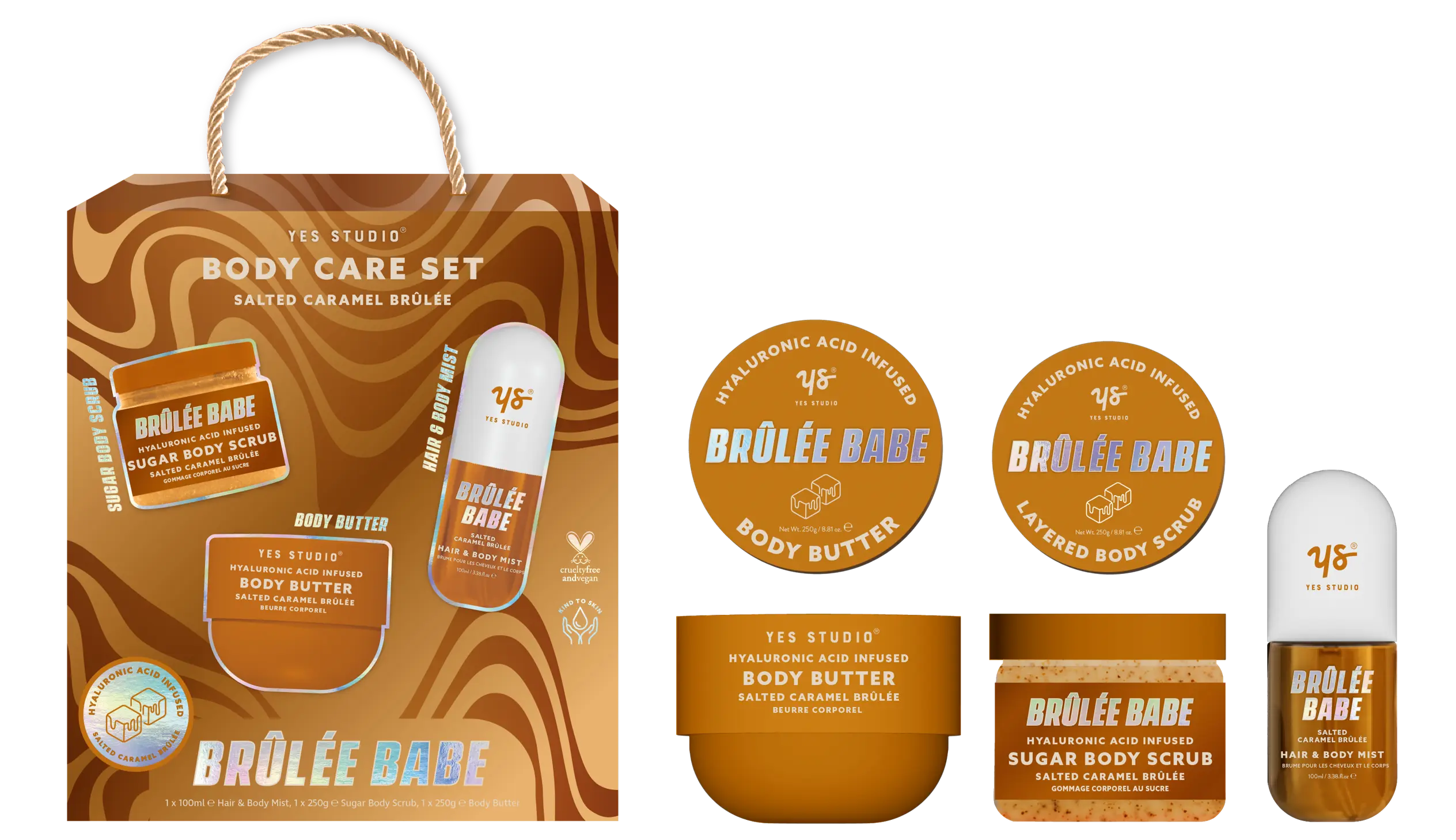 Yes Studio 3PC Caramel Brulee Gift Set