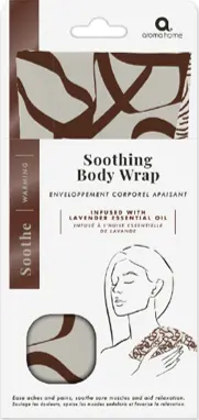 Aroma Home Soothing Body Wrap Wiggle Print