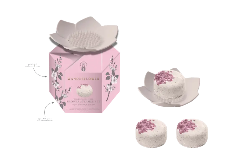 Wanderflower Essence of Japan - Shower Steamers Set 4pcs