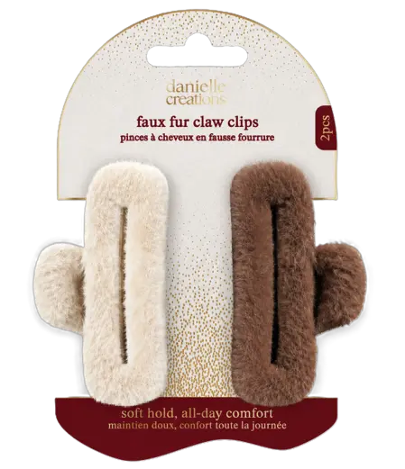 Danielle Creations Faux Fur Claw Clip