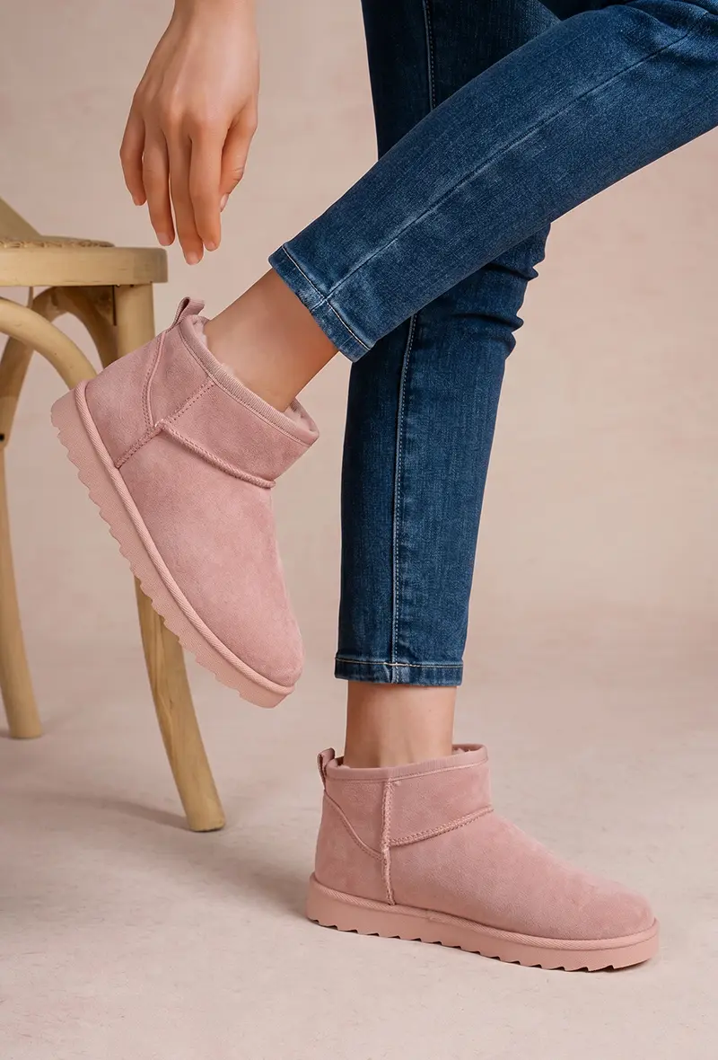 Mini Suede Lined Ankle Boots (Ref: F6996)
