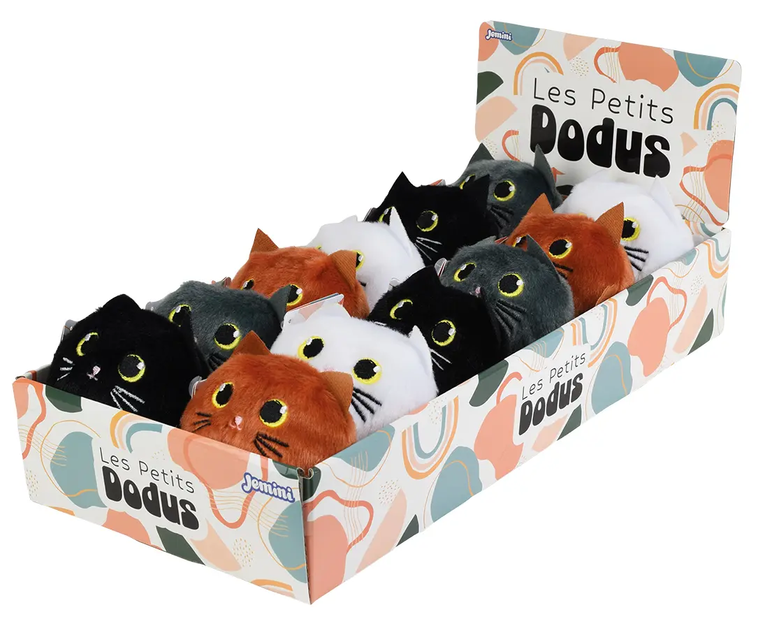 Les P'tits Dodus Plush Cats - Kawaii, 7 cm - Anti-stress