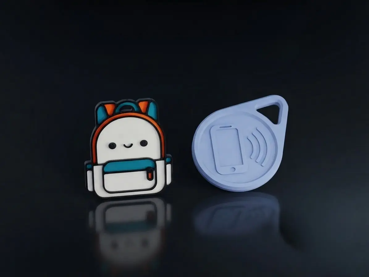 TapSafe Smart NFC Safety Keychain | Dual Styles for Kids & Discreet Use (Display Box of 15 pcs.)