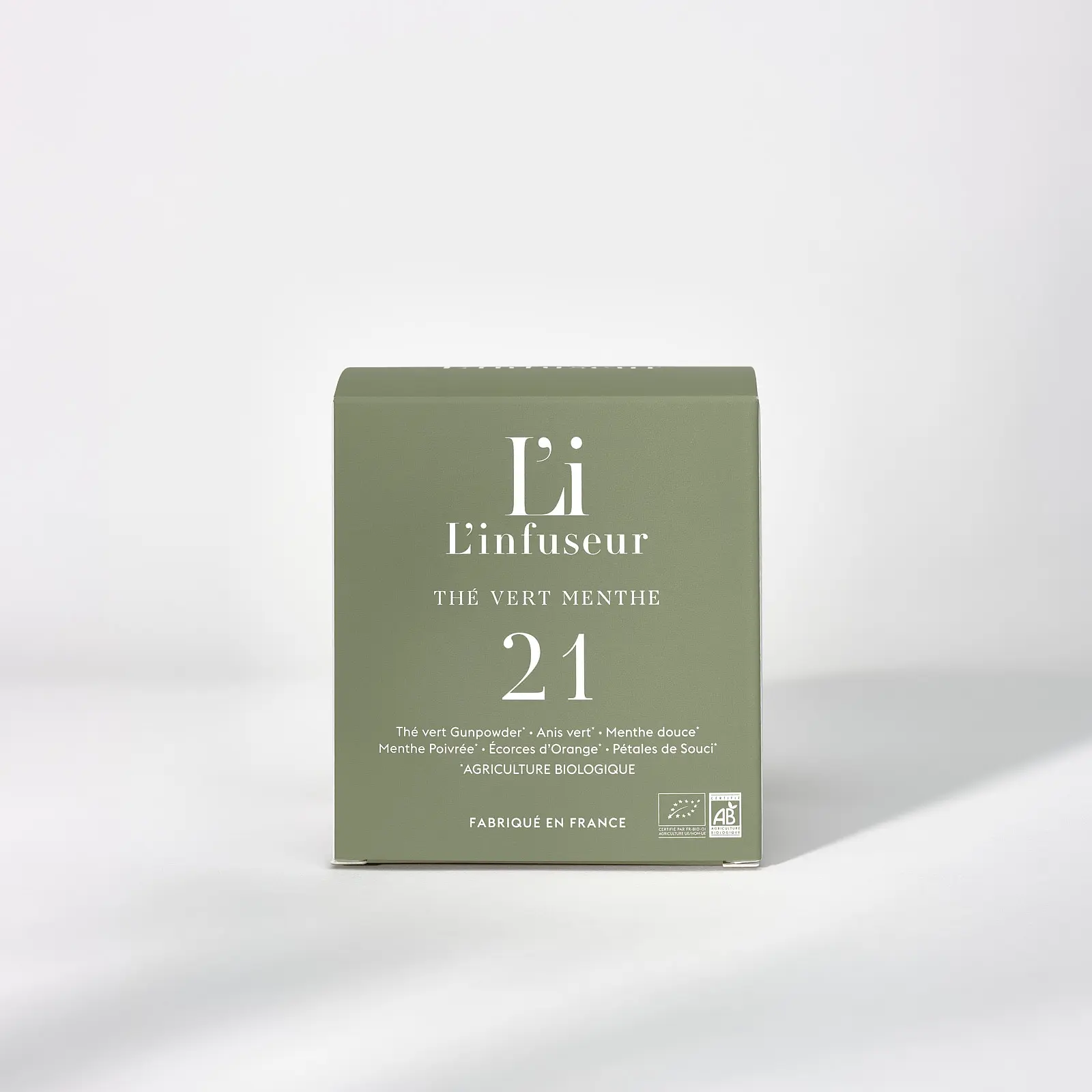Green Tea Mint No. 21 15 Organic Tea Bags