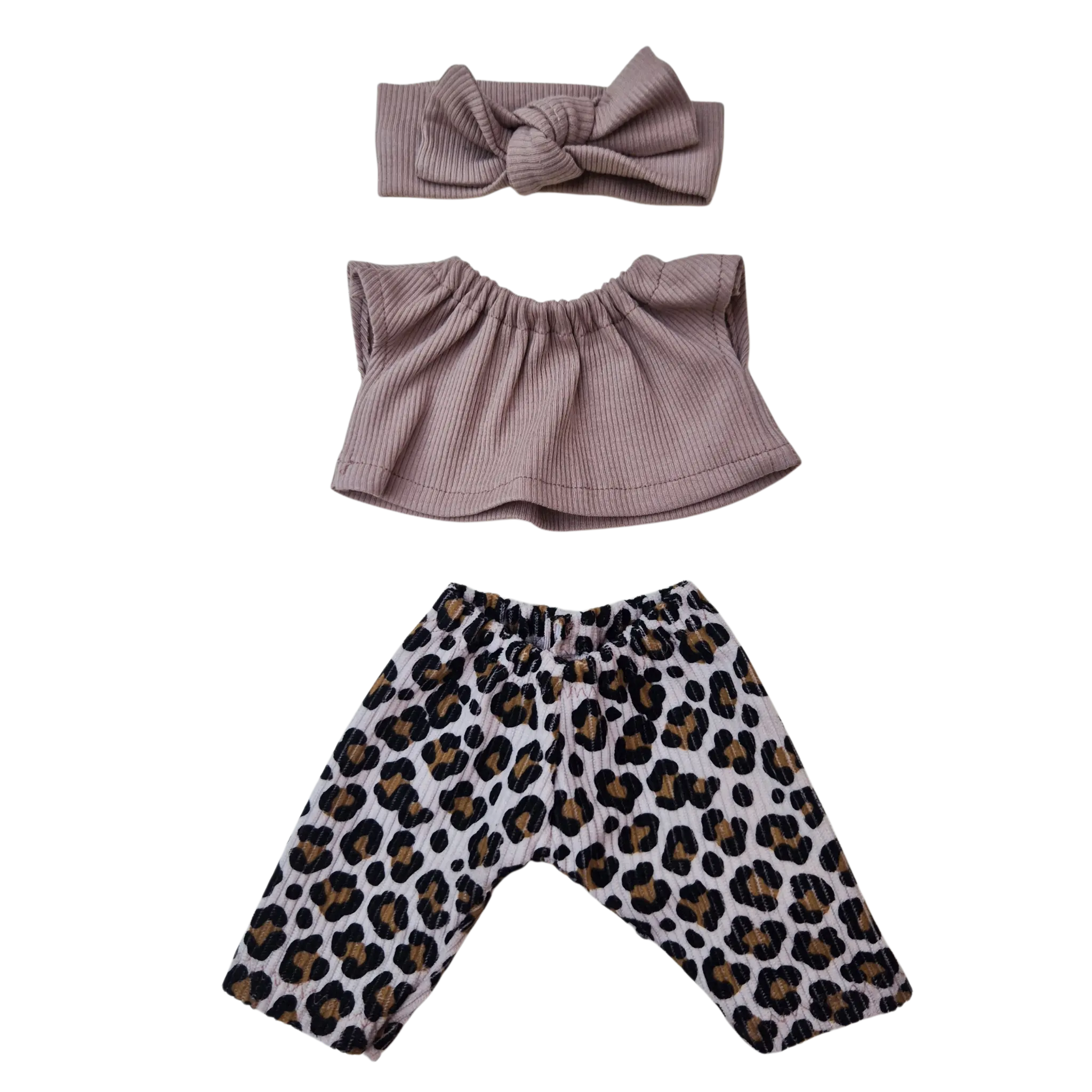 FELIX - pantalon + tee-shirt et bandeau beige