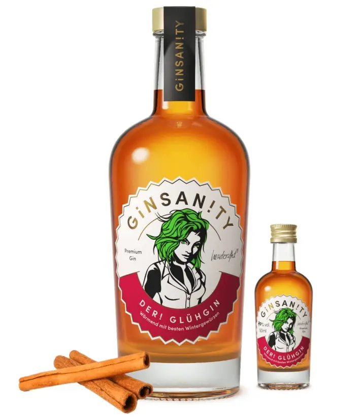 Ginsanity Premium Gin Chaud - Gin d'Hiver 500 ml
