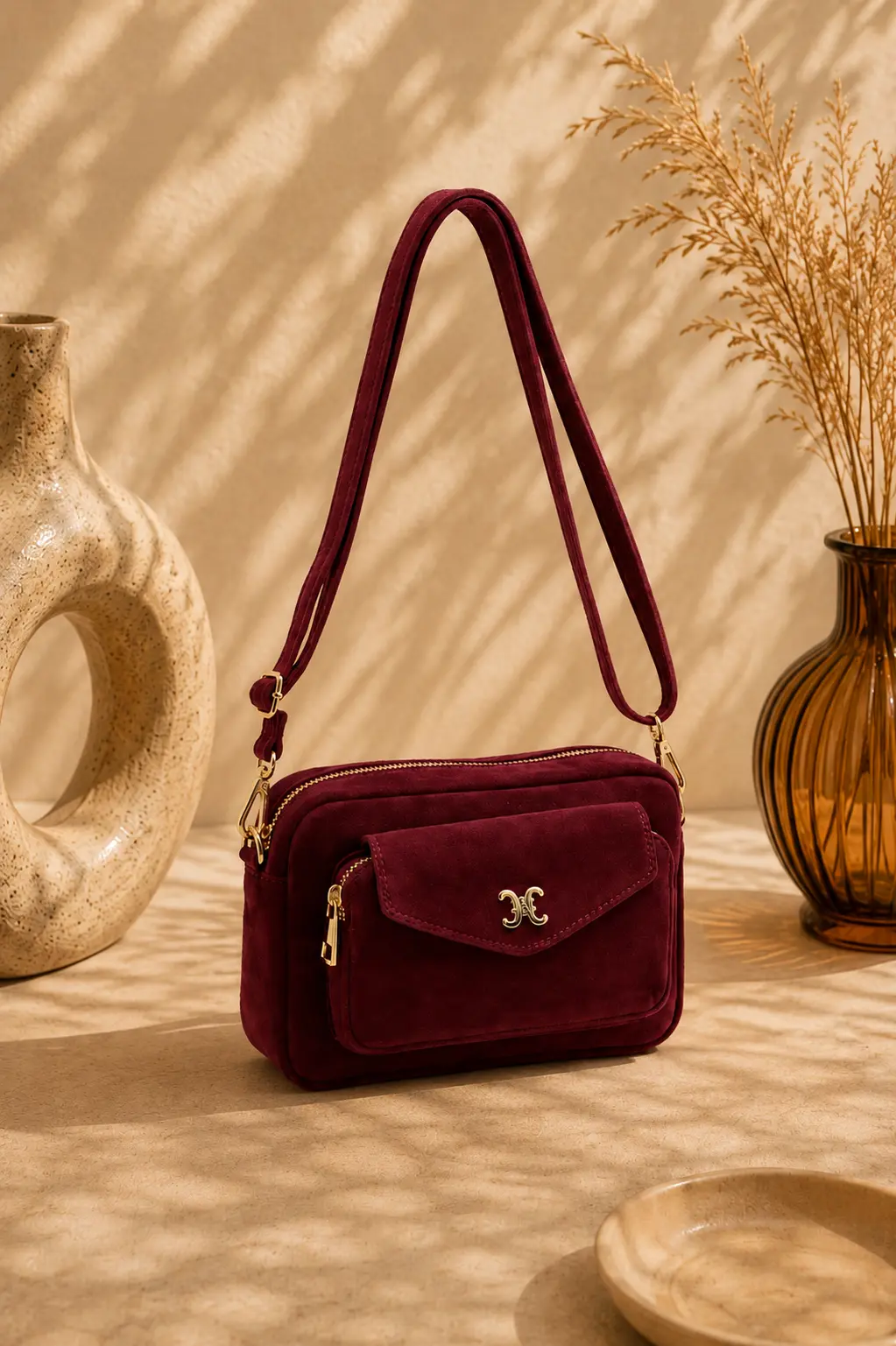 Sac bandoulière en cuir C.Clo – Format compact