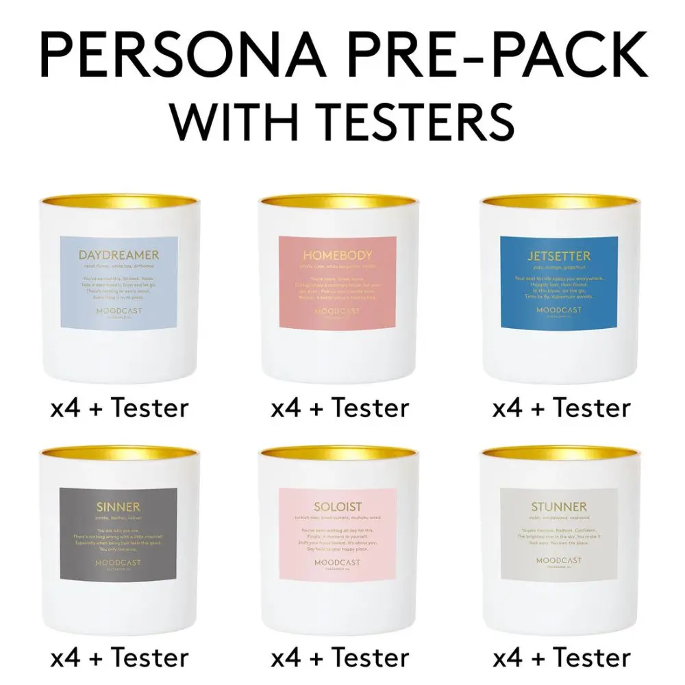 Moodcast Persona 8oz Candle Pre-Pack