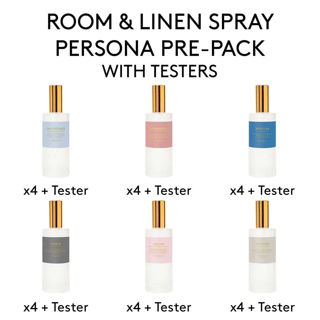 Moodcast Persona Room & Linen Spray Pre-Pack